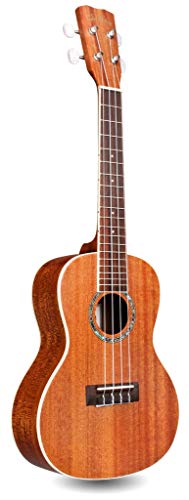 Cordoba, 4 15CM Concert Ukulele-Hand Crafted With Mahogany Top, Back & Sides, Authentic Abalone Rosette & Satin Finish & Premium Italian Aquila Strings-For Beginners & Professionals, Right, COD