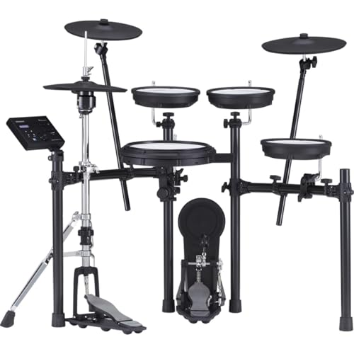 Roland TD-07KVX Electronic V-Drums Kit – With VH-10 Floating Hi-Hat and Best-Ever Cymbals – Bluetooth Audio & MIDI – 40 FREE Melodics Lessons