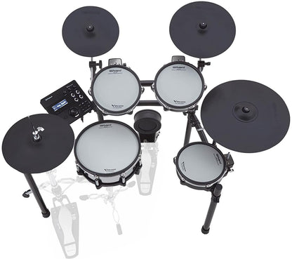 Roland Generation 2 V-Drums TD-17KVX2 Electronic Drum Set Bundle with 3.5mm Audio Cable, Drumstick Bag, 3 Pairs of Drumsticks, and Austin Bazaar Polishing Cloth