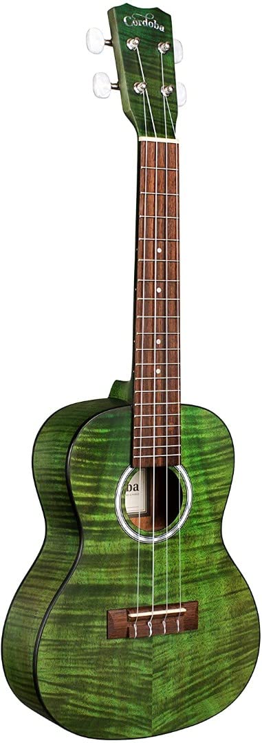 Cordoba, 4 15CM Concert Ukulele-Hand Crafted With Mahogany Top, Back & Sides, Authentic Abalone Rosette & Satin Finish & Premium Italian Aquila Strings-For Beginners & Professionals, Right, COD