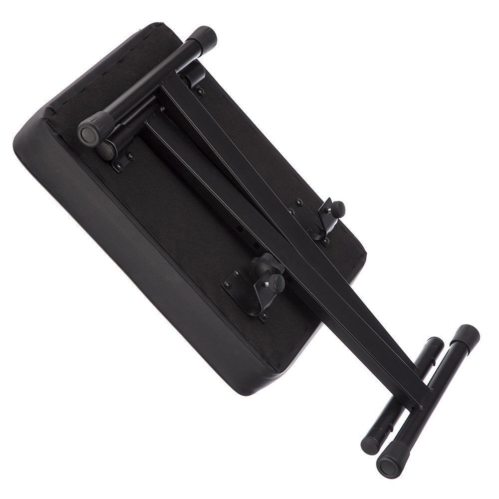 RockJam Premium Adjustable Padded Keyboard Bench or Piano Stool with Lessons.