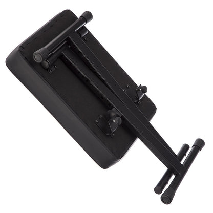 RockJam Premium Adjustable Padded Keyboard Bench or Piano Stool with Lessons.