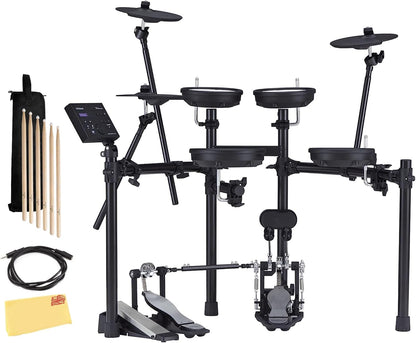Roland Generation 2 V-Drums TD-17KVX2 Electronic Drum Set Bundle with 3.5mm Audio Cable, Drumstick Bag, 3 Pairs of Drumsticks, and Austin Bazaar Polishing Cloth
