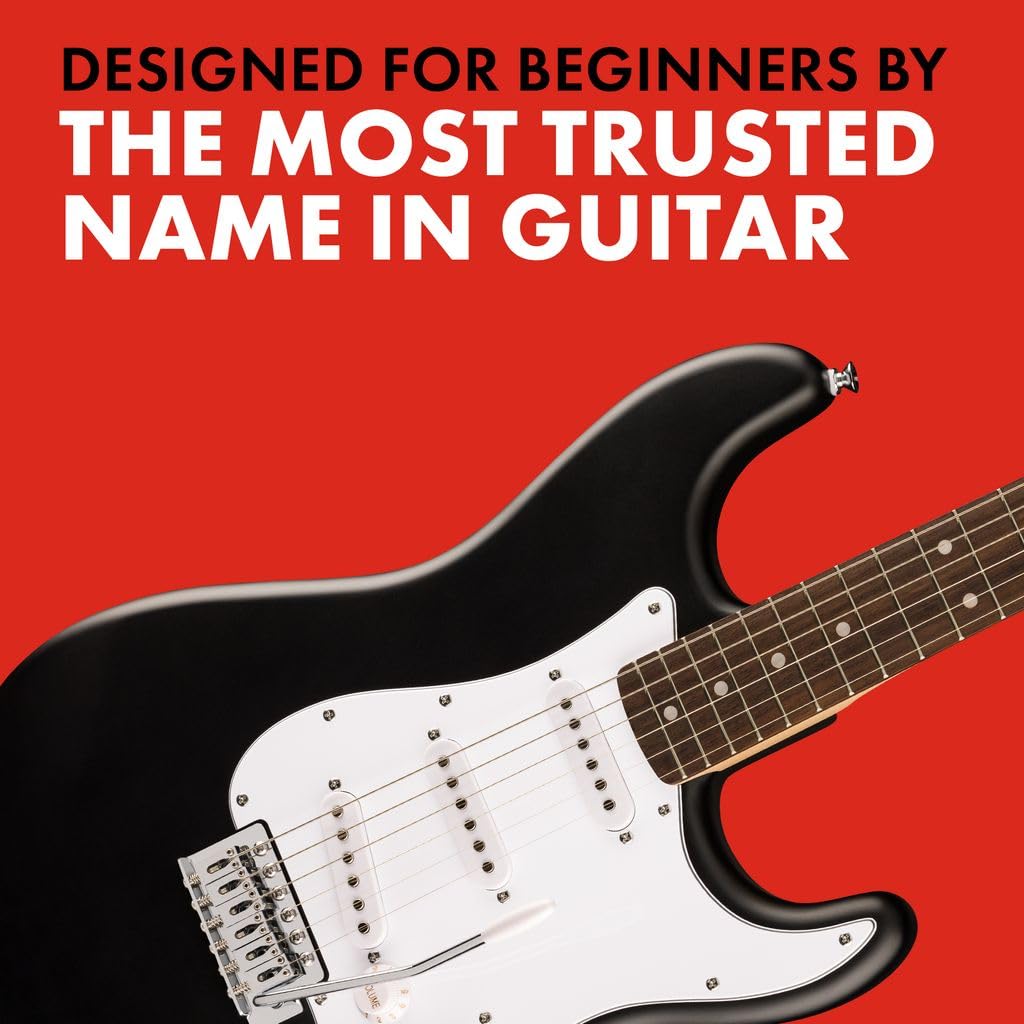 Fender Squier Debut Series Stratocaster Electric Guitar, Beginner Guitar, 2-Year Warranty, Includes Free Lessons, Sea Foam Green with Satin Urethane Finish