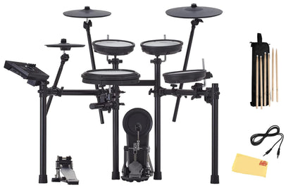 Roland Generation 2 V-Drums TD-17KVX2 Electronic Drum Set Bundle with 3.5mm Audio Cable, Drumstick Bag, 3 Pairs of Drumsticks, and Austin Bazaar Polishing Cloth