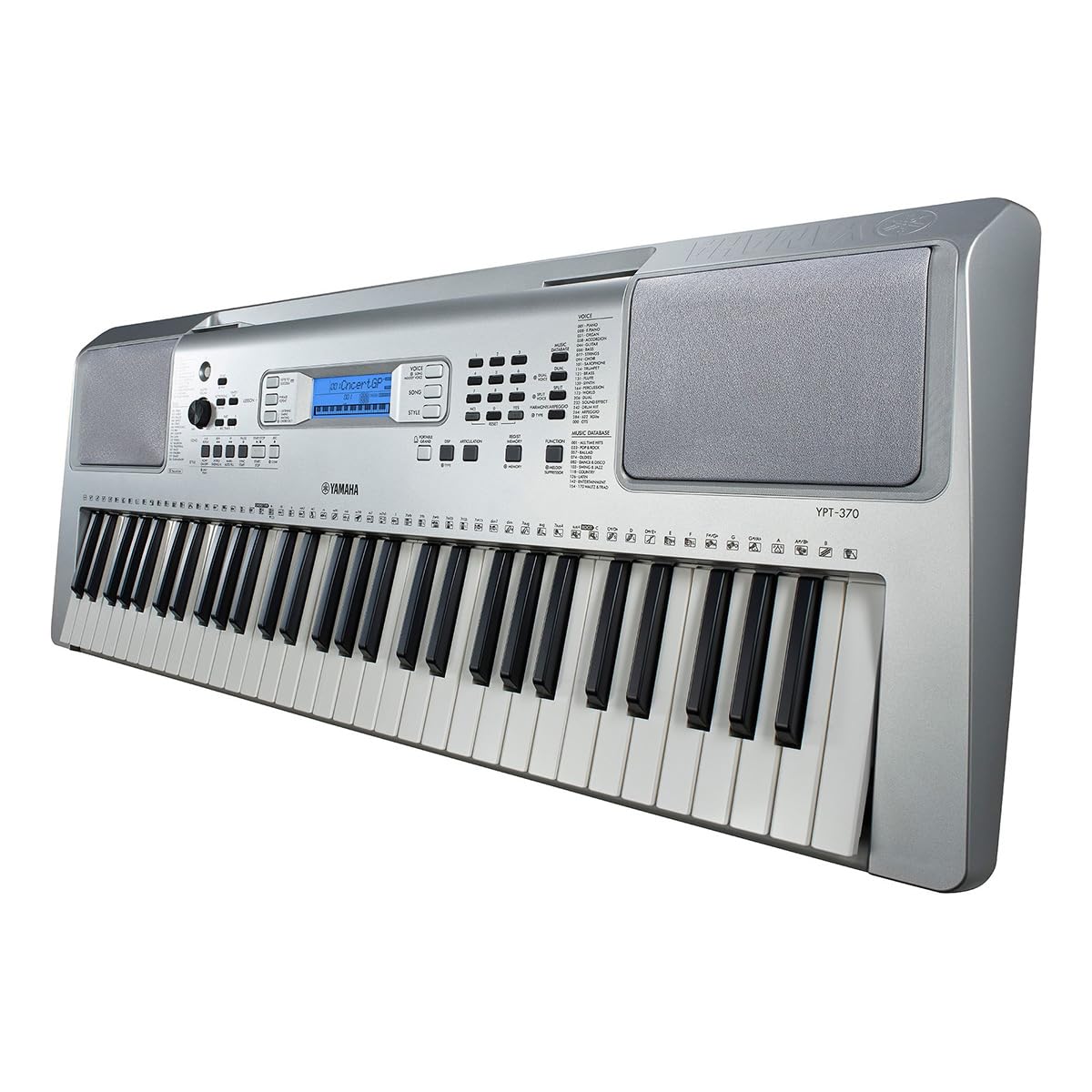 Yamaha 61-Key Portable Keyboard for Beginners with Built-In Songs, Quiz Mode, Music Rest, with Power Adapter YPT280