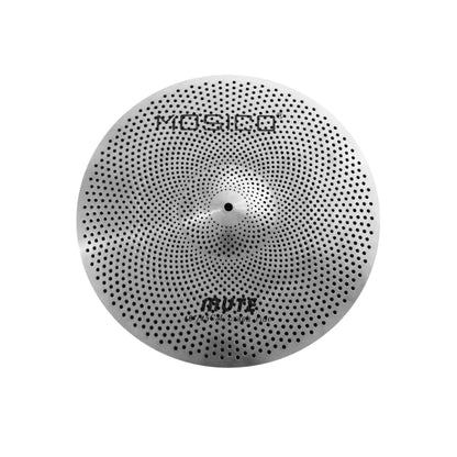 Low Volume Cymbal Pack Mute Set 14'Hihats+16"Crash+18'Crash+20"Ride 5 Pieces Silver Drummer Practice Quiet Cymbal for Drum Set