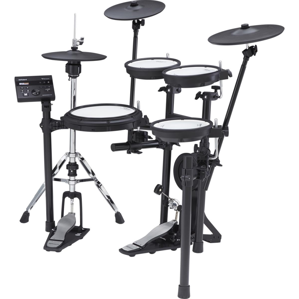Roland TD-07KVX Electronic V-Drums Kit – With VH-10 Floating Hi-Hat and Best-Ever Cymbals – Bluetooth Audio & MIDI – 40 FREE Melodics Lessons