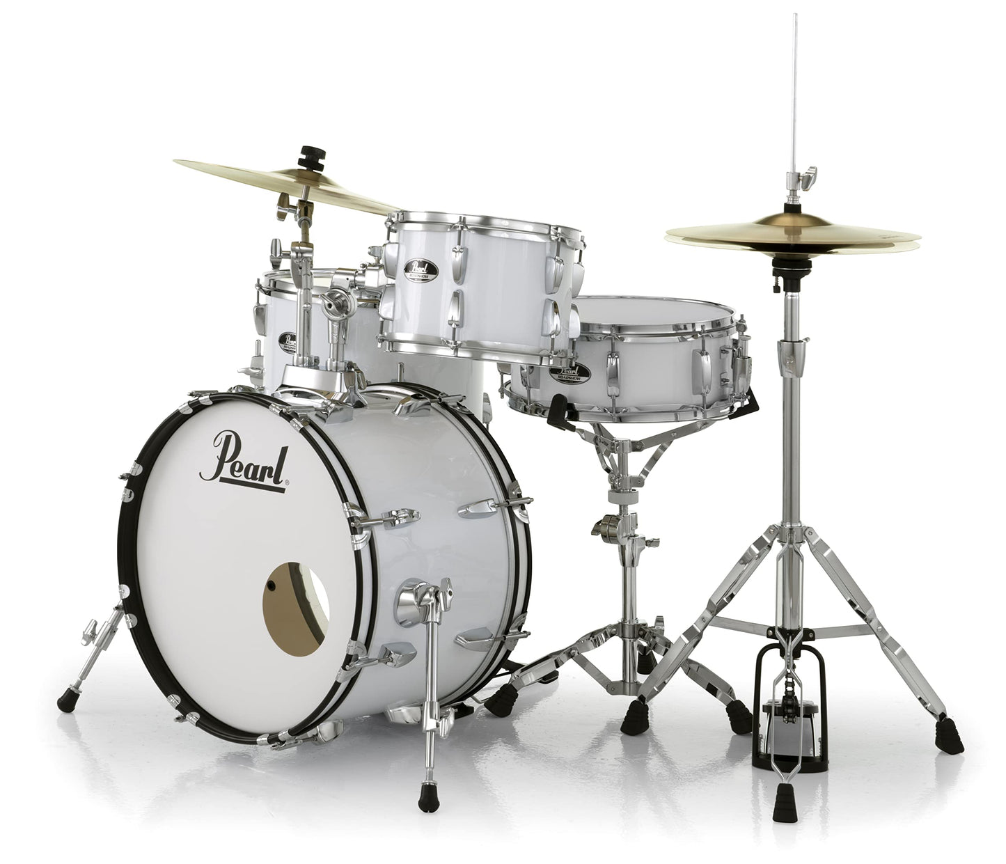 Pearl Roadshow Drum Set 5-Piece Complete Kit with Cymbals and Stands, Jet Black (RS525SC/C31)
