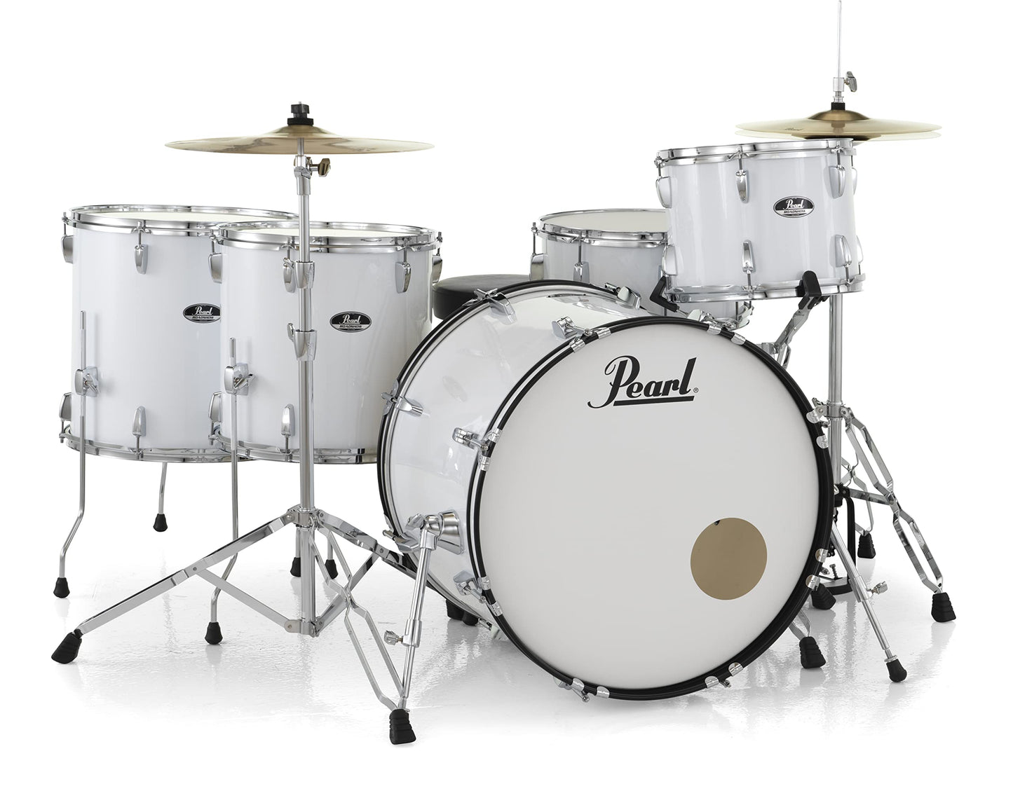 Pearl Roadshow Drum Set 5-Piece Complete Kit with Cymbals and Stands, Jet Black (RS525SC/C31)