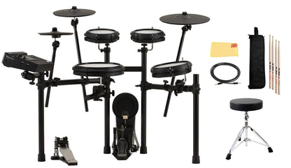Roland Generation 2 V-Drums TD-17KVX2 Electronic Drum Set Bundle with 3.5mm Audio Cable, Drumstick Bag, 3 Pairs of Drumsticks, and Austin Bazaar Polishing Cloth