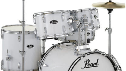Pearl Roadshow Drum Set 5-Piece Complete Kit with Cymbals and Stands, Jet Black (RS525SC/C31)