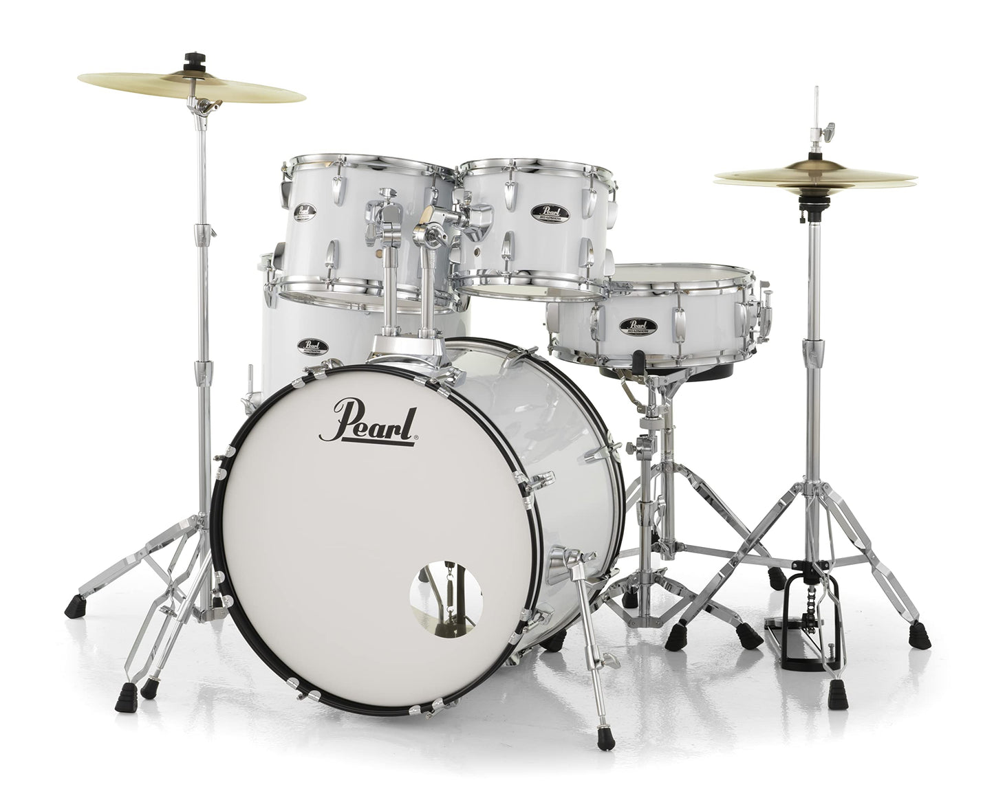 Pearl Roadshow Drum Set 5-Piece Complete Kit with Cymbals and Stands, Jet Black (RS525SC/C31)