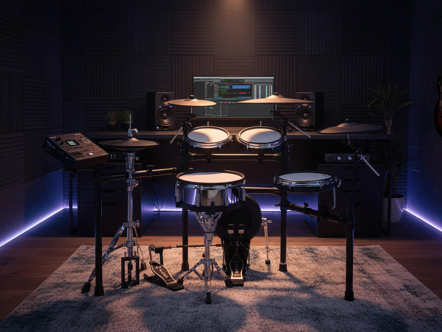 Roland Generation 2 V-Drums TD-17KVX2 Electronic Drum Set Bundle with 3.5mm Audio Cable, Drumstick Bag, 3 Pairs of Drumsticks, and Austin Bazaar Polishing Cloth