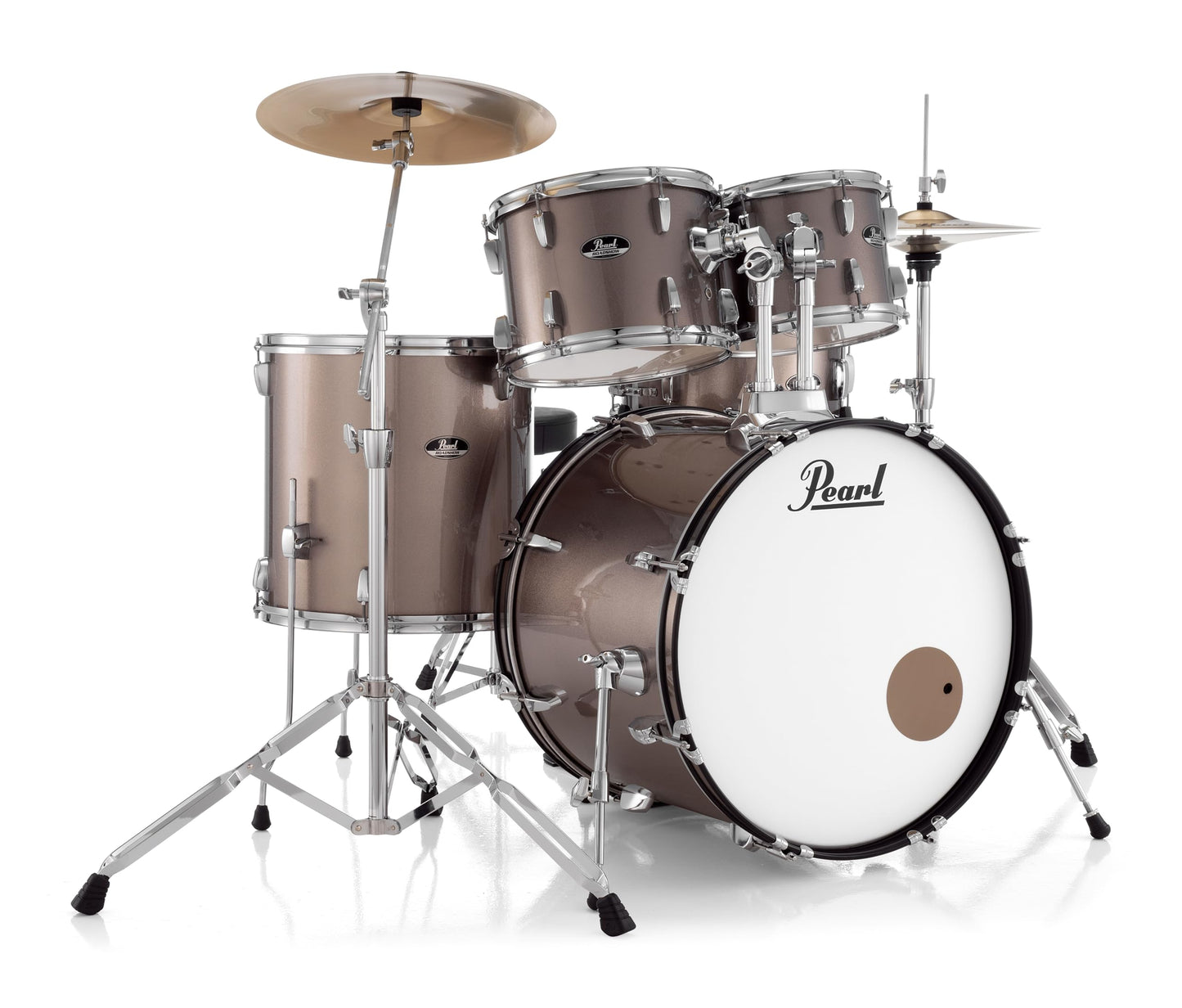 Pearl Roadshow Drum Set 5-Piece Complete Kit with Cymbals and Stands, Jet Black (RS525SC/C31)