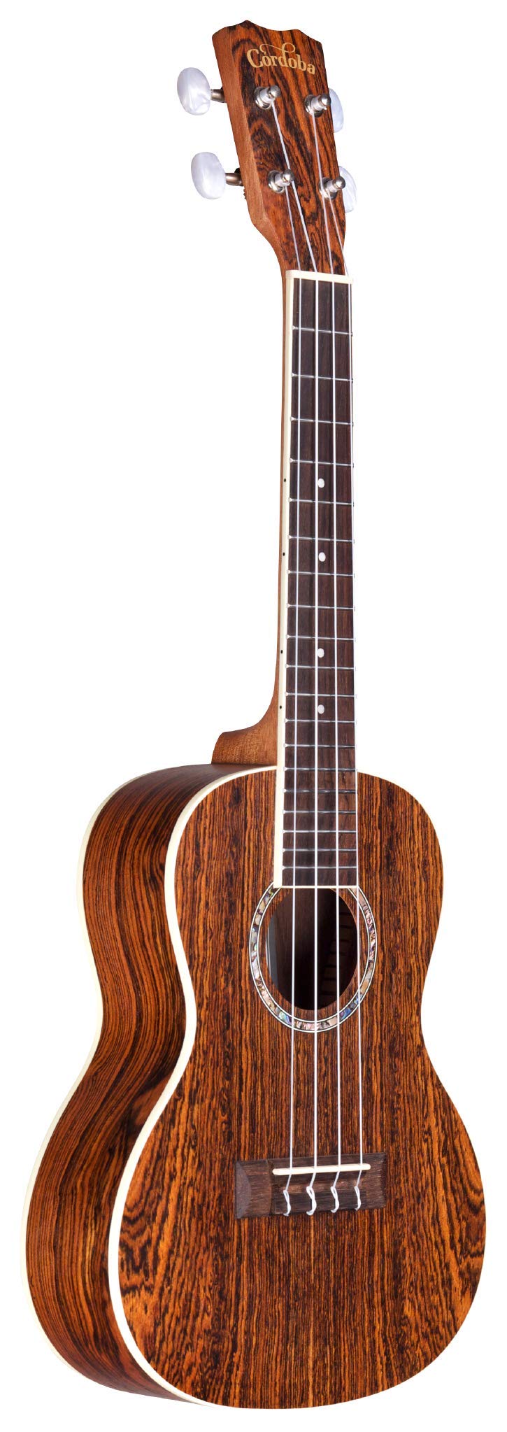 Cordoba, 4 15CM Concert Ukulele-Hand Crafted With Mahogany Top, Back & Sides, Authentic Abalone Rosette & Satin Finish & Premium Italian Aquila Strings-For Beginners & Professionals, Right, COD