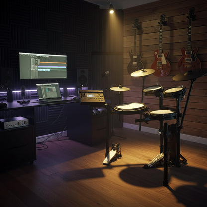 Roland Generation 2 V-Drums TD-17KVX2 Electronic Drum Set Bundle with 3.5mm Audio Cable, Drumstick Bag, 3 Pairs of Drumsticks, and Austin Bazaar Polishing Cloth