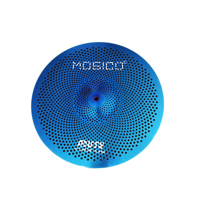 Low Volume Cymbal Pack Mute Set 14'Hihats+16"Crash+18'Crash+20"Ride 5 Pieces Silver Drummer Practice Quiet Cymbal for Drum Set