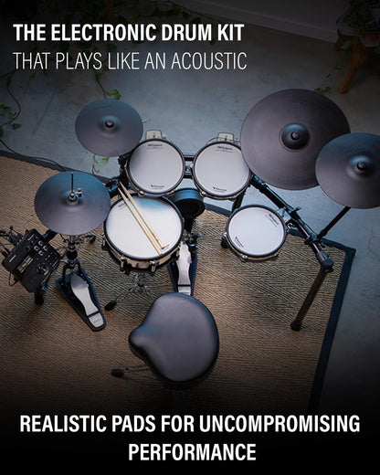 Roland Generation 2 V-Drums TD-17KVX2 Electronic Drum Set Bundle with 3.5mm Audio Cable, Drumstick Bag, 3 Pairs of Drumsticks, and Austin Bazaar Polishing Cloth