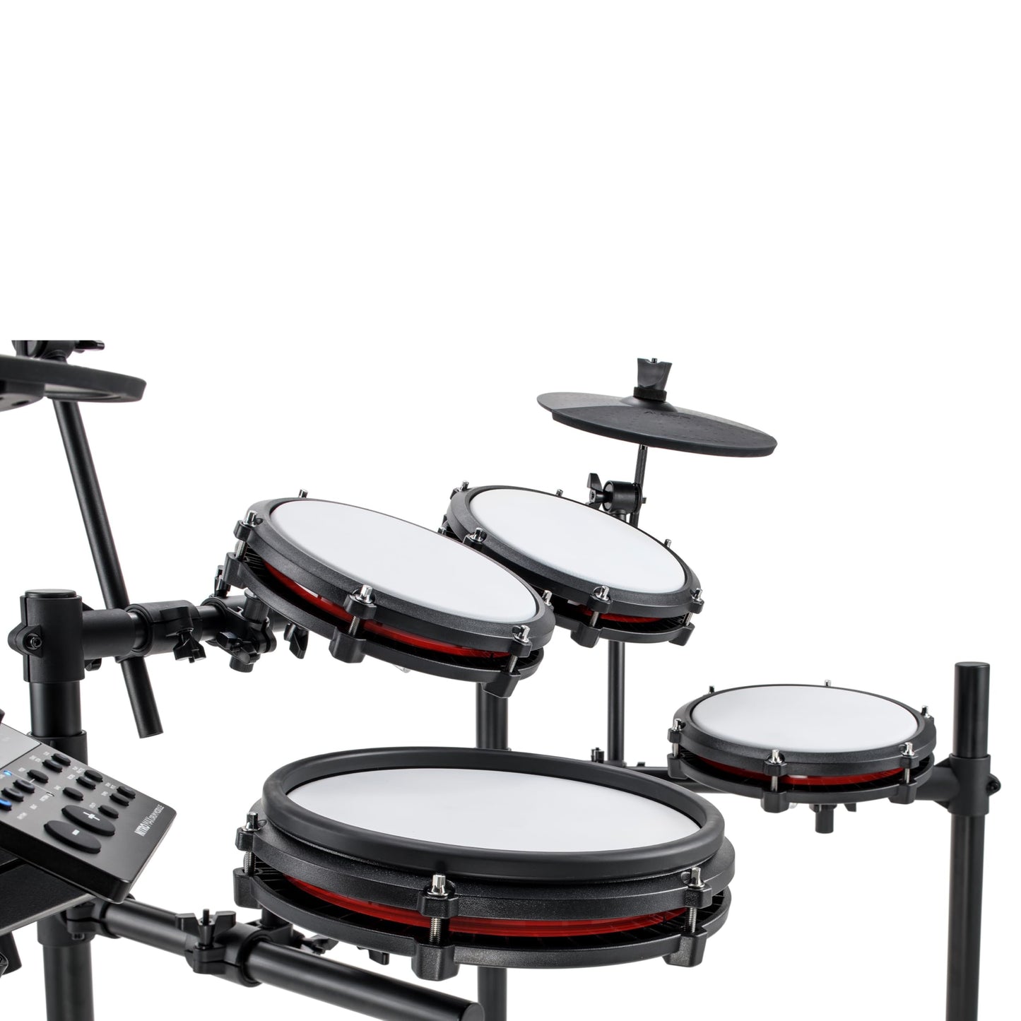 Alesis Nitro Max Kit Electric Drum Set with Quiet Mesh Pads, 10" Dual Zone Snare, Bluetooth, 440+ Authentic Sounds, Drumeo, USB MIDI, Kick Pedal