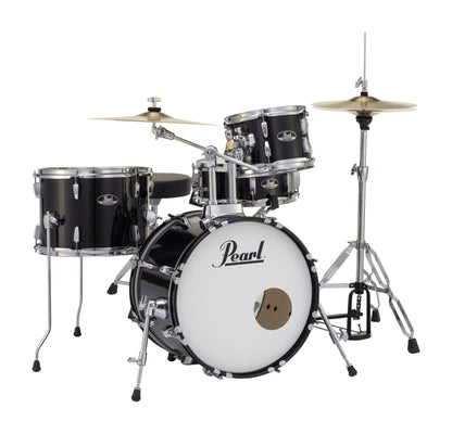 Pearl Roadshow Drum Set 5-Piece Complete Kit with Cymbals and Stands, Jet Black (RS525SC/C31)