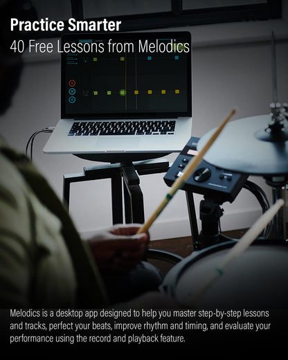 Roland Generation 2 V-Drums TD-17KVX2 Electronic Drum Set Bundle with 3.5mm Audio Cable, Drumstick Bag, 3 Pairs of Drumsticks, and Austin Bazaar Polishing Cloth