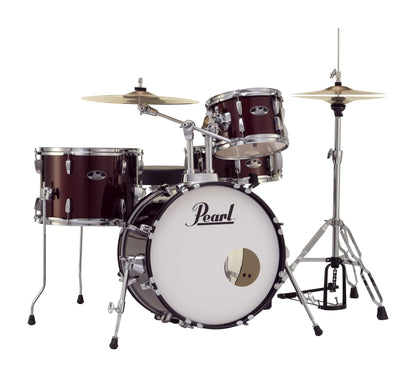 Pearl Roadshow Drum Set 5-Piece Complete Kit with Cymbals and Stands, Jet Black (RS525SC/C31)