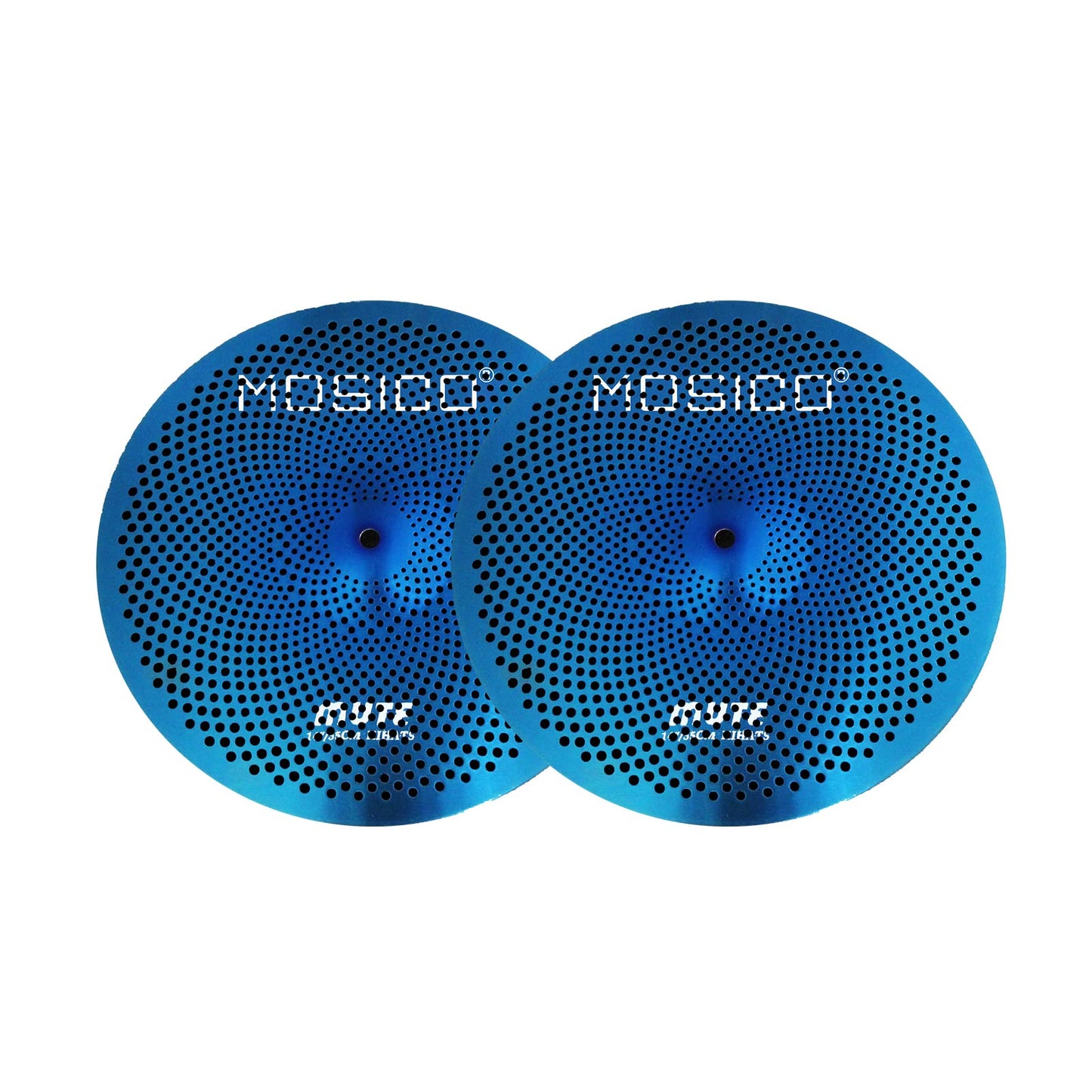 Low Volume Cymbal Pack Mute Set 14'Hihats+16"Crash+18'Crash+20"Ride 5 Pieces Silver Drummer Practice Quiet Cymbal for Drum Set