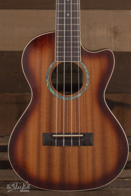 Cordoba, 4 15CM Concert Ukulele-Hand Crafted With Mahogany Top, Back & Sides, Authentic Abalone Rosette & Satin Finish & Premium Italian Aquila Strings-For Beginners & Professionals, Right, COD