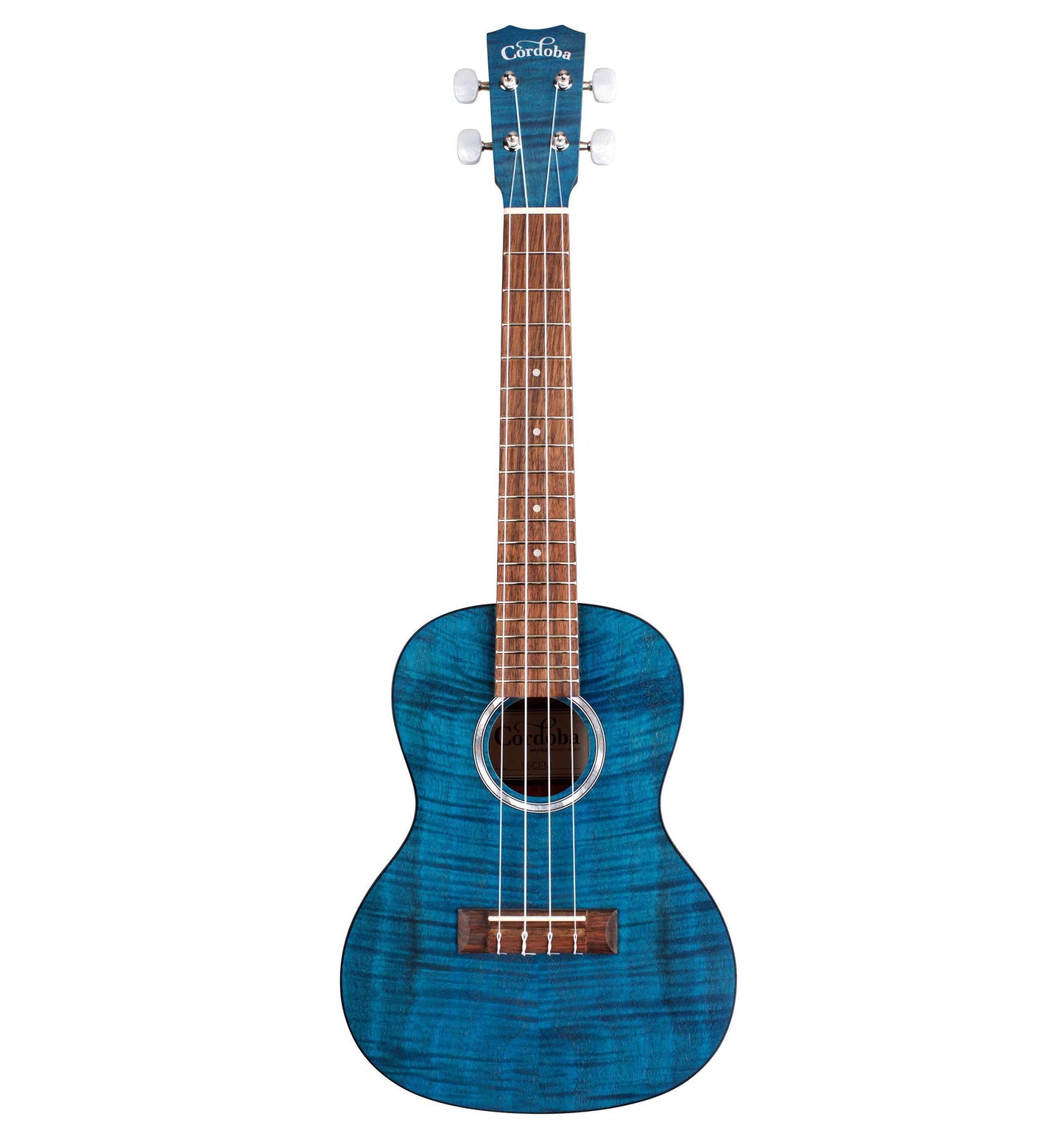 Cordoba, 4 15CM Concert Ukulele-Hand Crafted With Mahogany Top, Back & Sides, Authentic Abalone Rosette & Satin Finish & Premium Italian Aquila Strings-For Beginners & Professionals, Right, COD