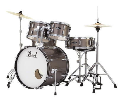 Pearl Roadshow Drum Set 5-Piece Complete Kit with Cymbals and Stands, Jet Black (RS525SC/C31)