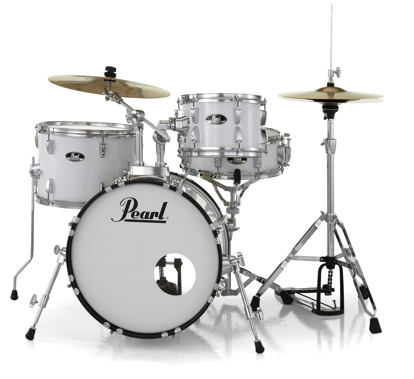 Pearl Roadshow Drum Set 5-Piece Complete Kit with Cymbals and Stands, Jet Black (RS525SC/C31)