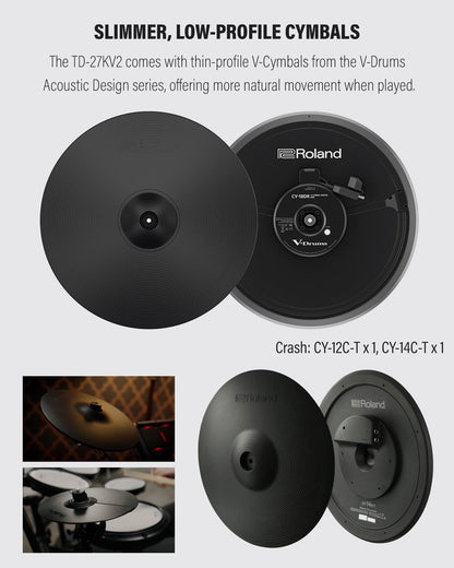 Roland Generation 2 V-Drums TD-17KVX2 Electronic Drum Set Bundle with 3.5mm Audio Cable, Drumstick Bag, 3 Pairs of Drumsticks, and Austin Bazaar Polishing Cloth