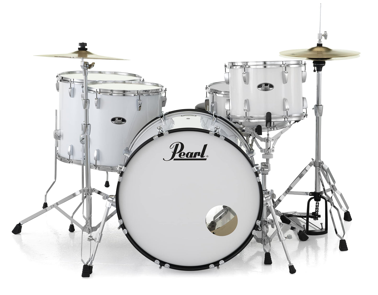 Pearl Roadshow Drum Set 5-Piece Complete Kit with Cymbals and Stands, Jet Black (RS525SC/C31)