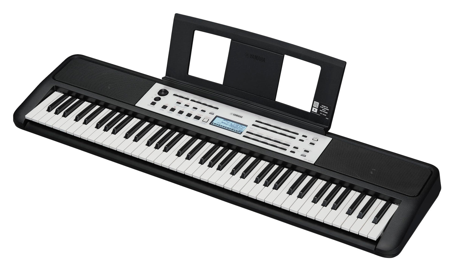 Yamaha 61-Key Portable Keyboard for Beginners with Built-In Songs, Quiz Mode, Music Rest, with Power Adapter YPT280
