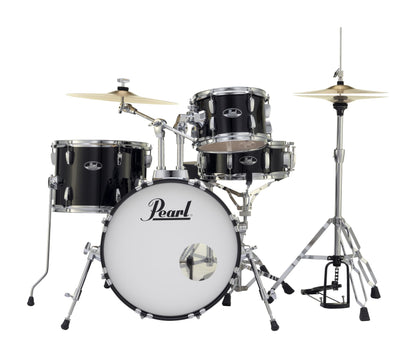 Pearl Roadshow Drum Set 5-Piece Complete Kit with Cymbals and Stands, Jet Black (RS525SC/C31)