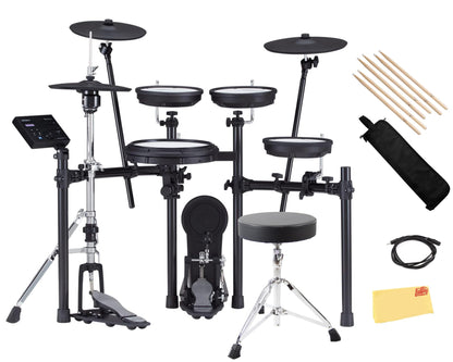 Roland Generation 2 V-Drums TD-17KVX2 Electronic Drum Set Bundle with 3.5mm Audio Cable, Drumstick Bag, 3 Pairs of Drumsticks, and Austin Bazaar Polishing Cloth
