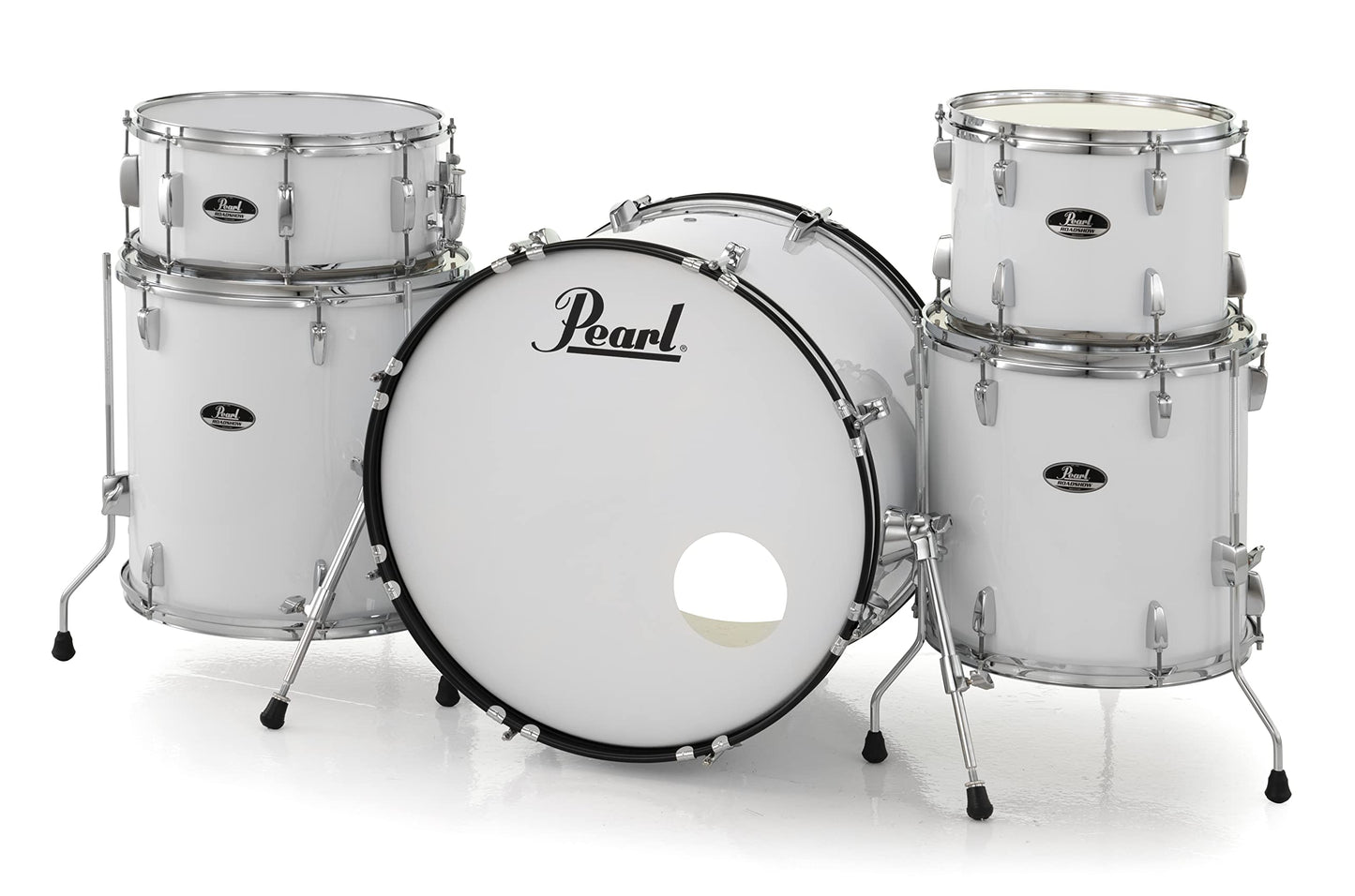 Pearl Roadshow Drum Set 5-Piece Complete Kit with Cymbals and Stands, Jet Black (RS525SC/C31)