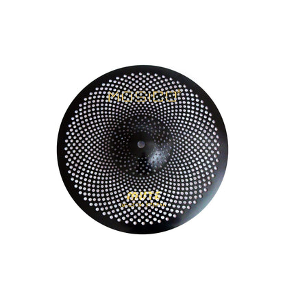 Low Volume Cymbal Pack Mute Set 14'Hihats+16"Crash+18'Crash+20"Ride 5 Pieces Silver Drummer Practice Quiet Cymbal for Drum Set