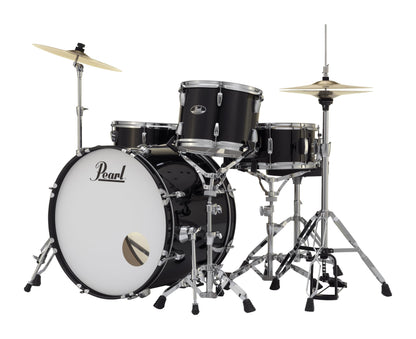 Pearl Roadshow Drum Set 5-Piece Complete Kit with Cymbals and Stands, Jet Black (RS525SC/C31)