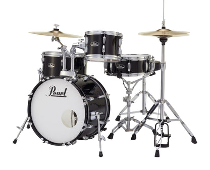 Pearl Roadshow Drum Set 5-Piece Complete Kit with Cymbals and Stands, Jet Black (RS525SC/C31)