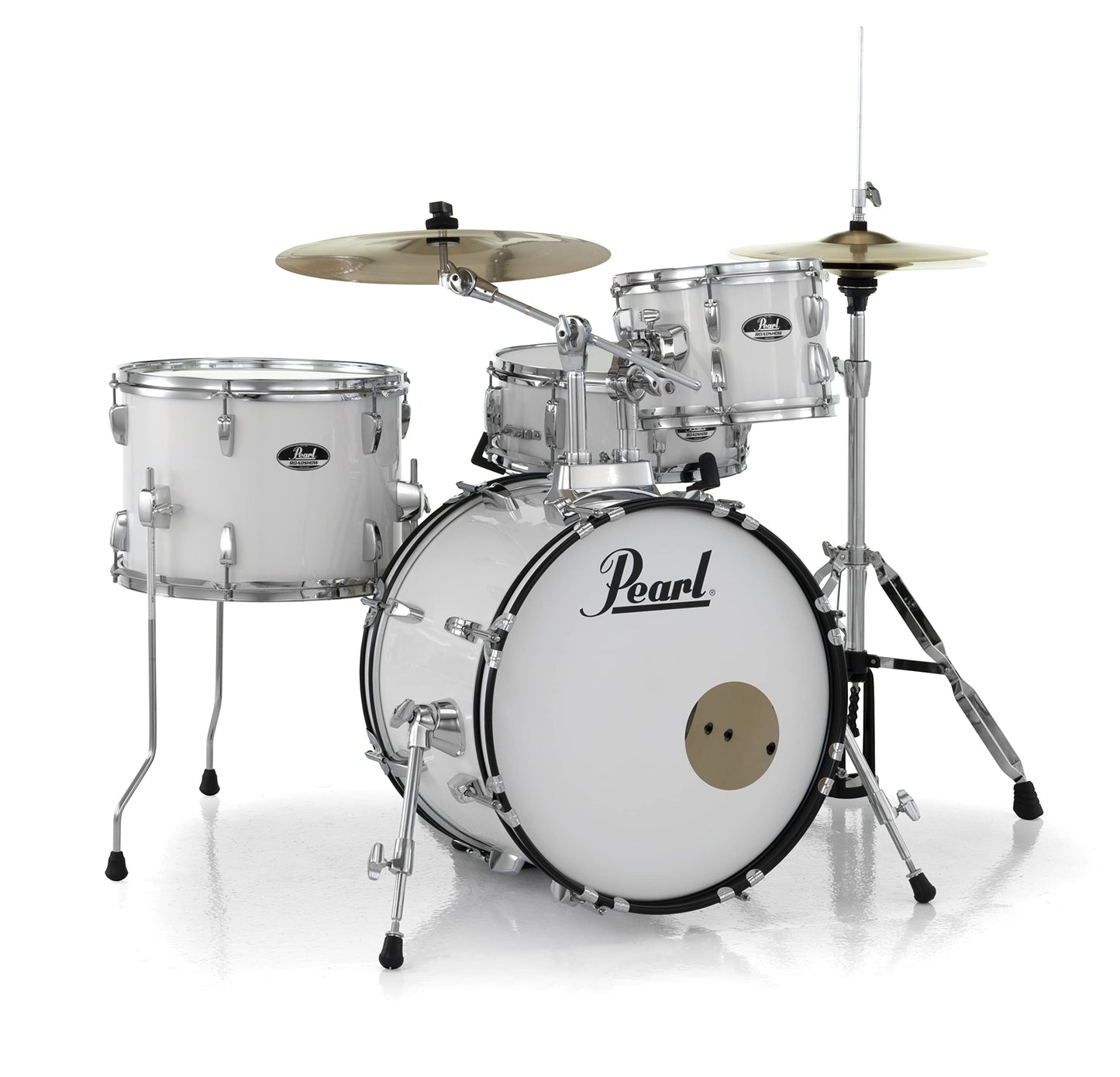 Pearl Roadshow Drum Set 5-Piece Complete Kit with Cymbals and Stands, Jet Black (RS525SC/C31)
