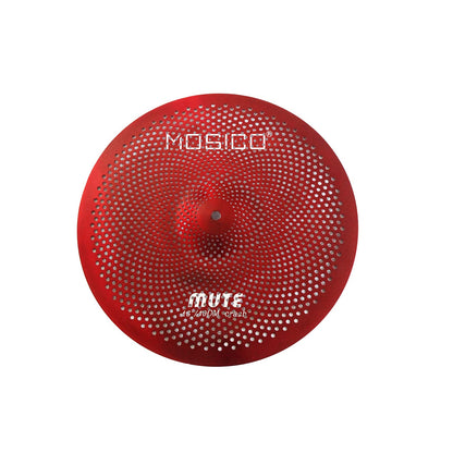 Low Volume Cymbal Pack Mute Set 14'Hihats+16"Crash+18'Crash+20"Ride 5 Pieces Silver Drummer Practice Quiet Cymbal for Drum Set