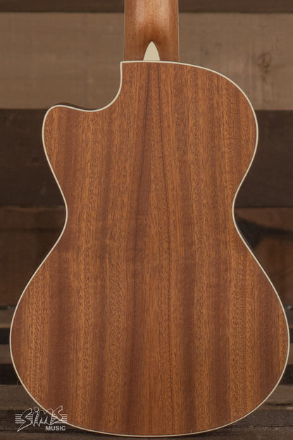 Cordoba, 4 15CM Concert Ukulele-Hand Crafted With Mahogany Top, Back & Sides, Authentic Abalone Rosette & Satin Finish & Premium Italian Aquila Strings-For Beginners & Professionals, Right, COD