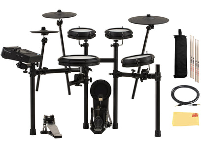 Roland Generation 2 V-Drums TD-17KVX2 Electronic Drum Set Bundle with 3.5mm Audio Cable, Drumstick Bag, 3 Pairs of Drumsticks, and Austin Bazaar Polishing Cloth