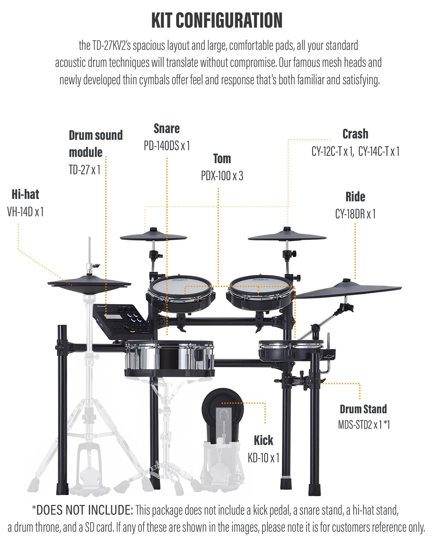 Roland Generation 2 V-Drums TD-17KVX2 Electronic Drum Set Bundle with 3.5mm Audio Cable, Drumstick Bag, 3 Pairs of Drumsticks, and Austin Bazaar Polishing Cloth