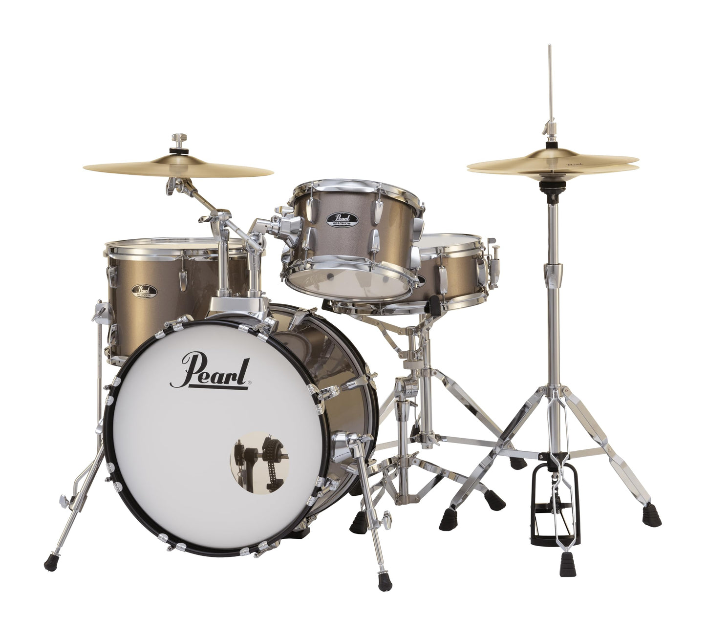 Pearl Roadshow Drum Set 5-Piece Complete Kit with Cymbals and Stands, Jet Black (RS525SC/C31)