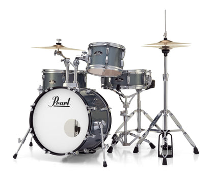 Pearl Roadshow Drum Set 5-Piece Complete Kit with Cymbals and Stands, Jet Black (RS525SC/C31)