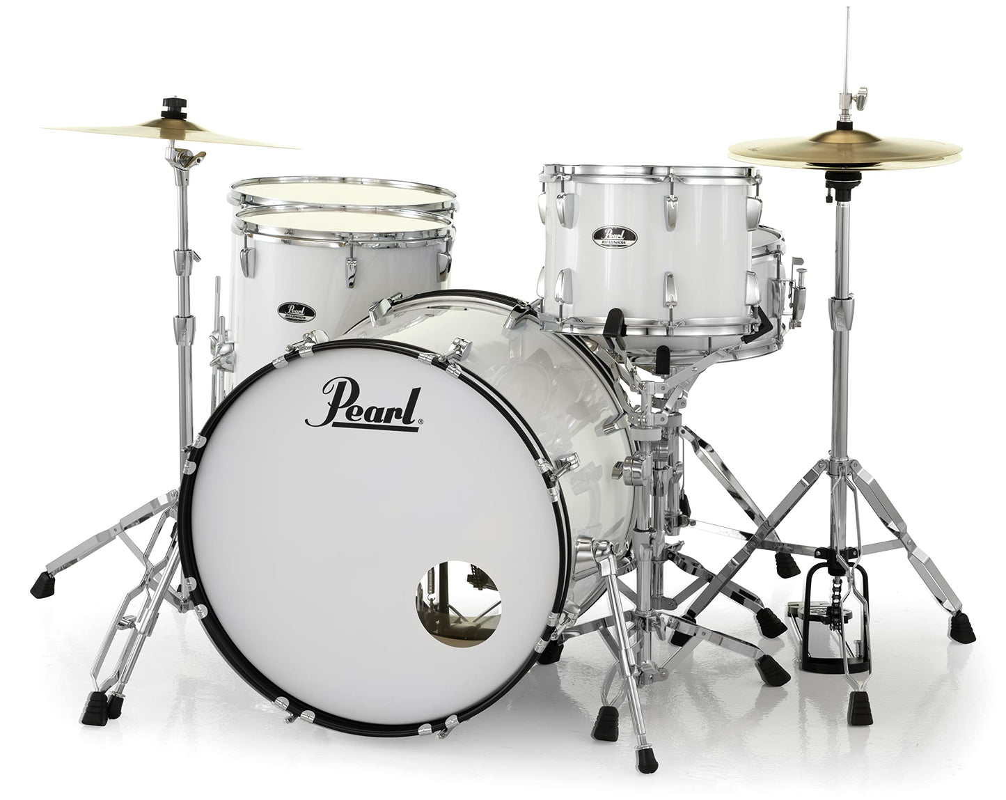 Pearl Roadshow Drum Set 5-Piece Complete Kit with Cymbals and Stands, Jet Black (RS525SC/C31)