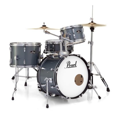 Pearl Roadshow Drum Set 5-Piece Complete Kit with Cymbals and Stands, Jet Black (RS525SC/C31)